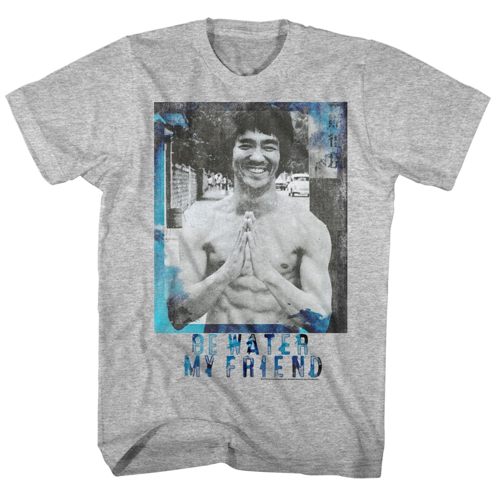 Bruce Lee Mens S/S T-Shirt - Water - Heather Gray Heather Style001 Hoodie, Sweatshirt | CiraTrend.com