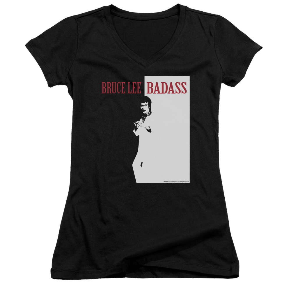 Bruce Lee Badass - Juniors V-Neck T-Shirt Hoodie, Sweatshirt | CiraTrend.com