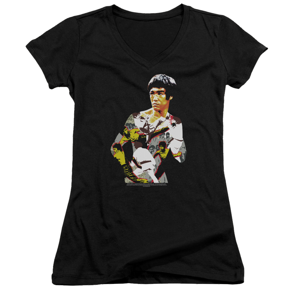 Bruce Lee Body Of Action - Juniors V-Neck T-Shirt Hoodie, Sweatshirt | CiraTrend.com