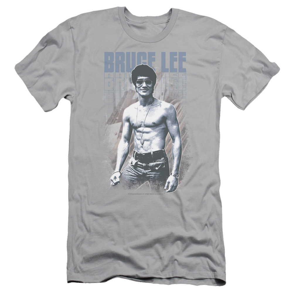 Bruce Lee Blue Jean Lee - Men's Slim Fit T-Shirt Hoodie, Sweatshirt | CiraTrend.com