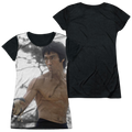 Bruce Lee Battle Ready - Juniors Black Back T-Shirt Hoodie, Sweatshirt | CiraTrend.com