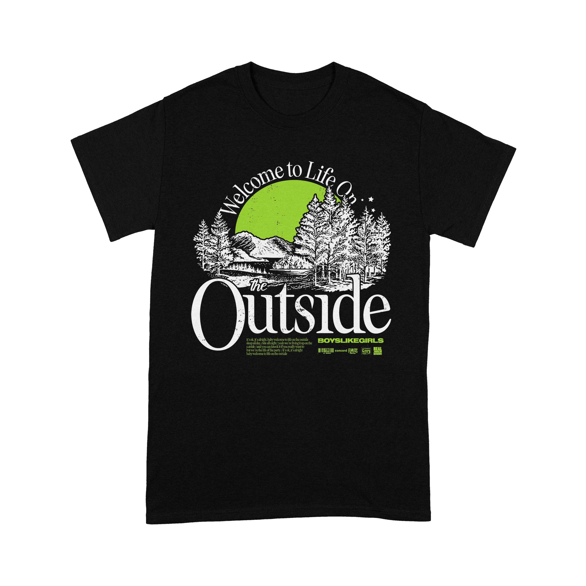 "THE OUTSIDE" Black T-Shirt