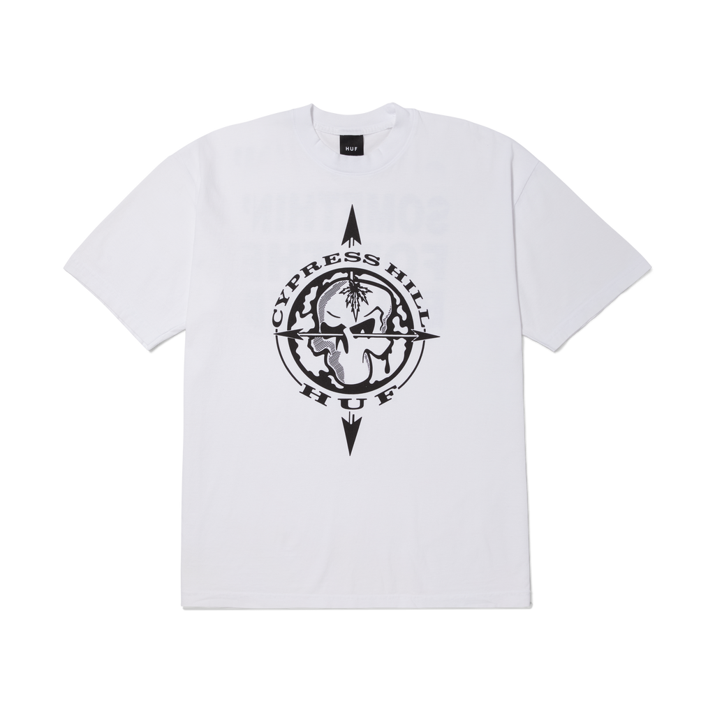 HUF x Cypress Hill Blunted Compass Bw T-Shirt Hoodie, Sweatshirt | CiraTrend.com (Image 1)