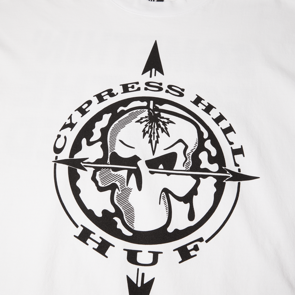 HUF x Cypress Hill Blunted Compass Bw T-Shirt Hoodie, Sweatshirt | CiraTrend.com (Image 3)