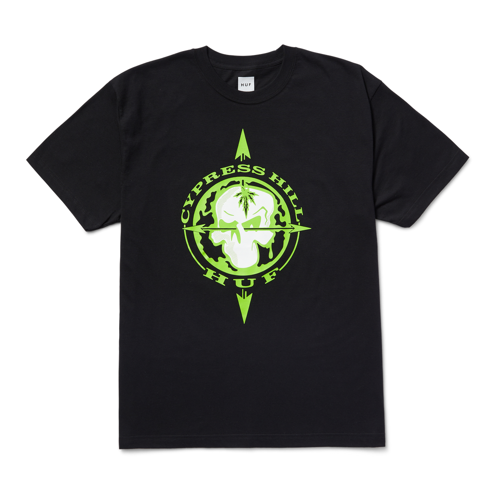 HUF x Cypress Hill Blunted Compass T-Shirt Hoodie, Sweatshirt | CiraTrend.com (Image 1)