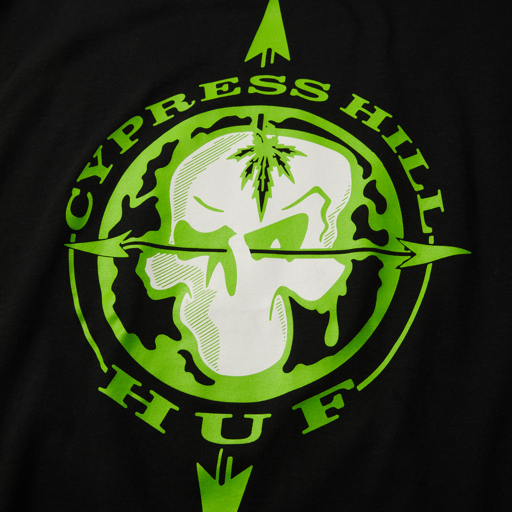 HUF x Cypress Hill Blunted Compass T-Shirt Hoodie, Sweatshirt | CiraTrend.com (Image 3)