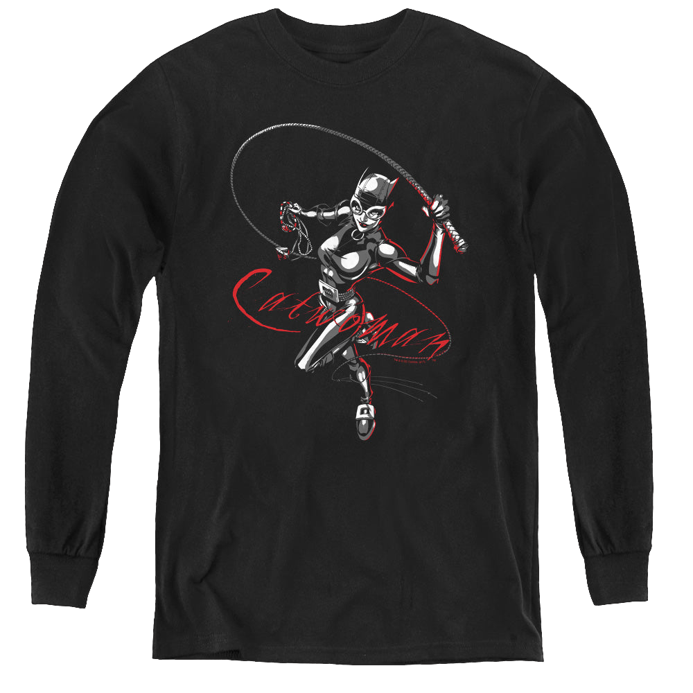 Catwoman Kitten With A Whip - Youth Long Sleeve T-Shirt Hoodie, Sweatshirt | CiraTrend.com