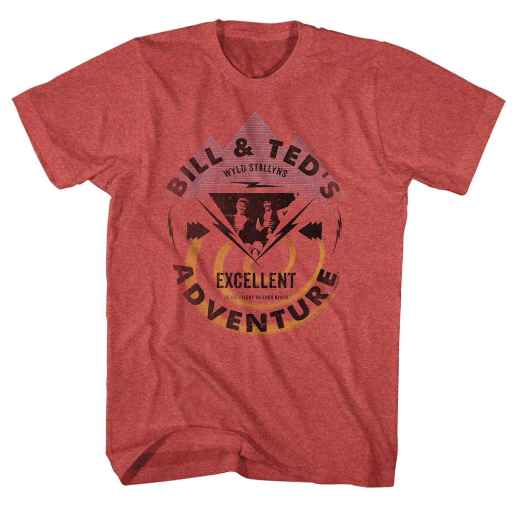 Bill Ted S S Bill & Ted Bolt Heather Red Heather T-Shirts, Hoodie, Sweatshirt