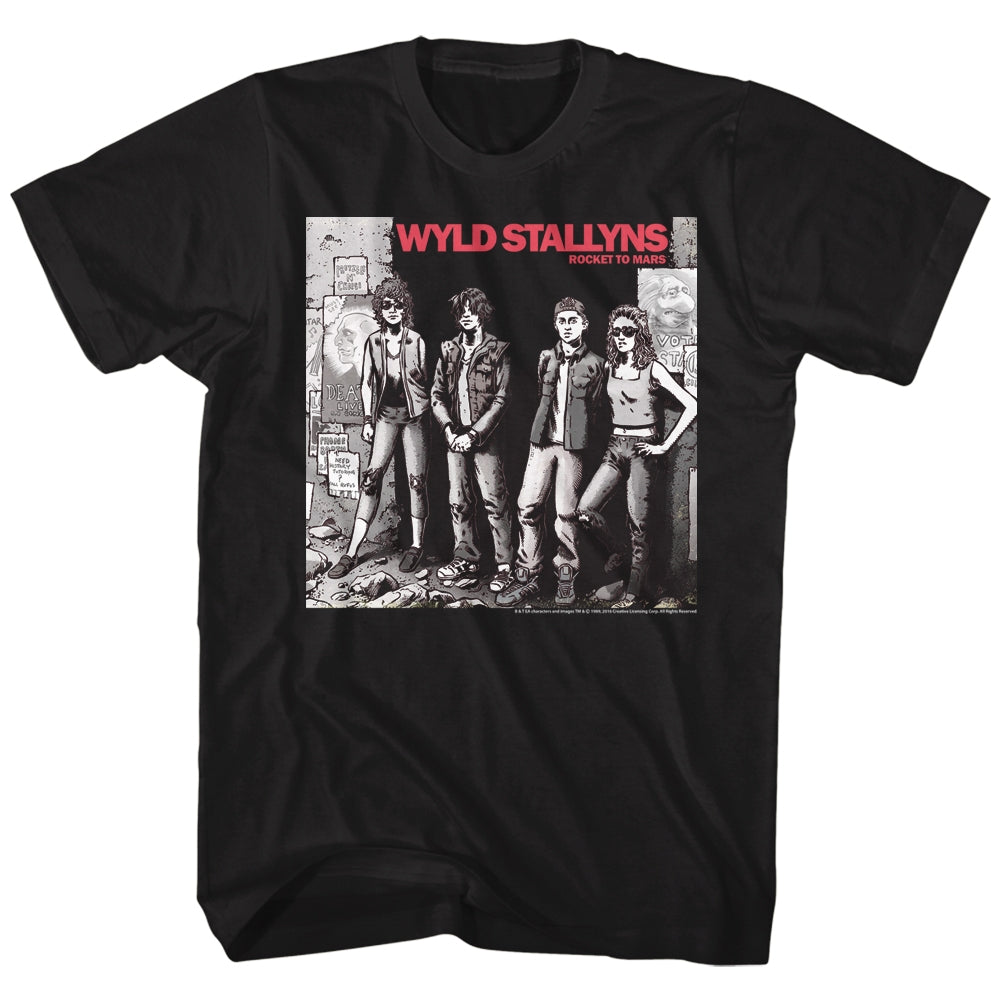 Bill And Ted Mens S/S T-Shirt - Wyld Stallyns - Solid Black Hoodie, Sweatshirt | CiraTrend.com