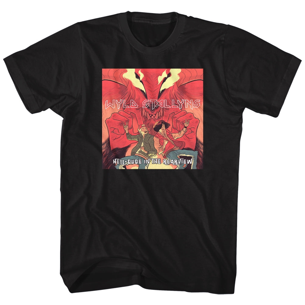 Bill And Ted Mens S/S T-Shirt - Hell-Dude - Solid Black Hoodie, Sweatshirt | CiraTrend.com