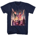 Bill And Ted Mens S/S T-Shirt - Sparkle - Solid Navy Hoodie, Sweatshirt | CiraTrend.com