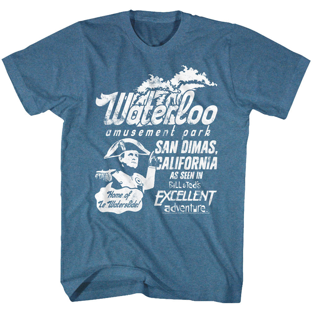 Bill And Ted Mens S/S T-Shirt - Waterloo - Heather Pacific Blue Heather Hoodie, Sweatshirt | CiraTrend.com