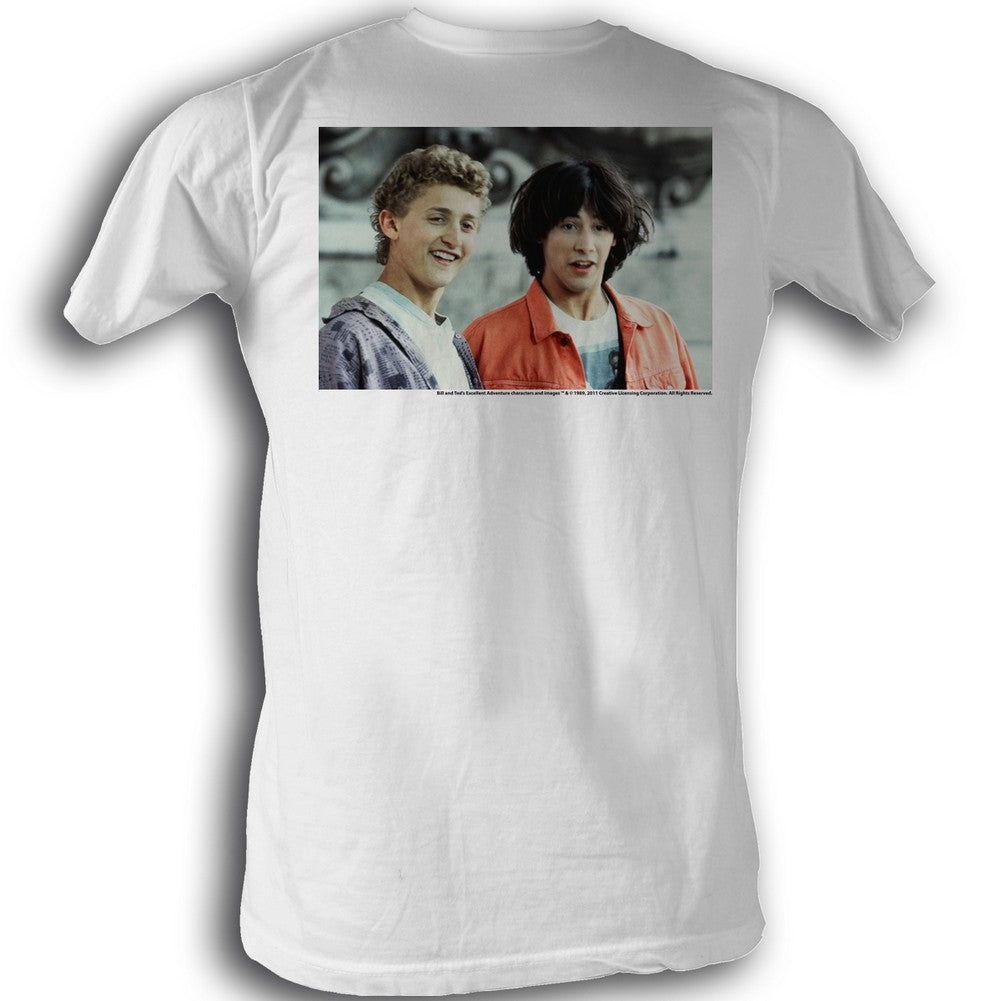 Bill And Ted Mens S/S T-Shirt - The Dudes - Solid White Hoodie, Sweatshirt | CiraTrend.com