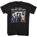 Bill And Ted Mens S/S T-Shirt - We'Re History Color - Solid Black Hoodie, Sweatshirt | CiraTrend.com