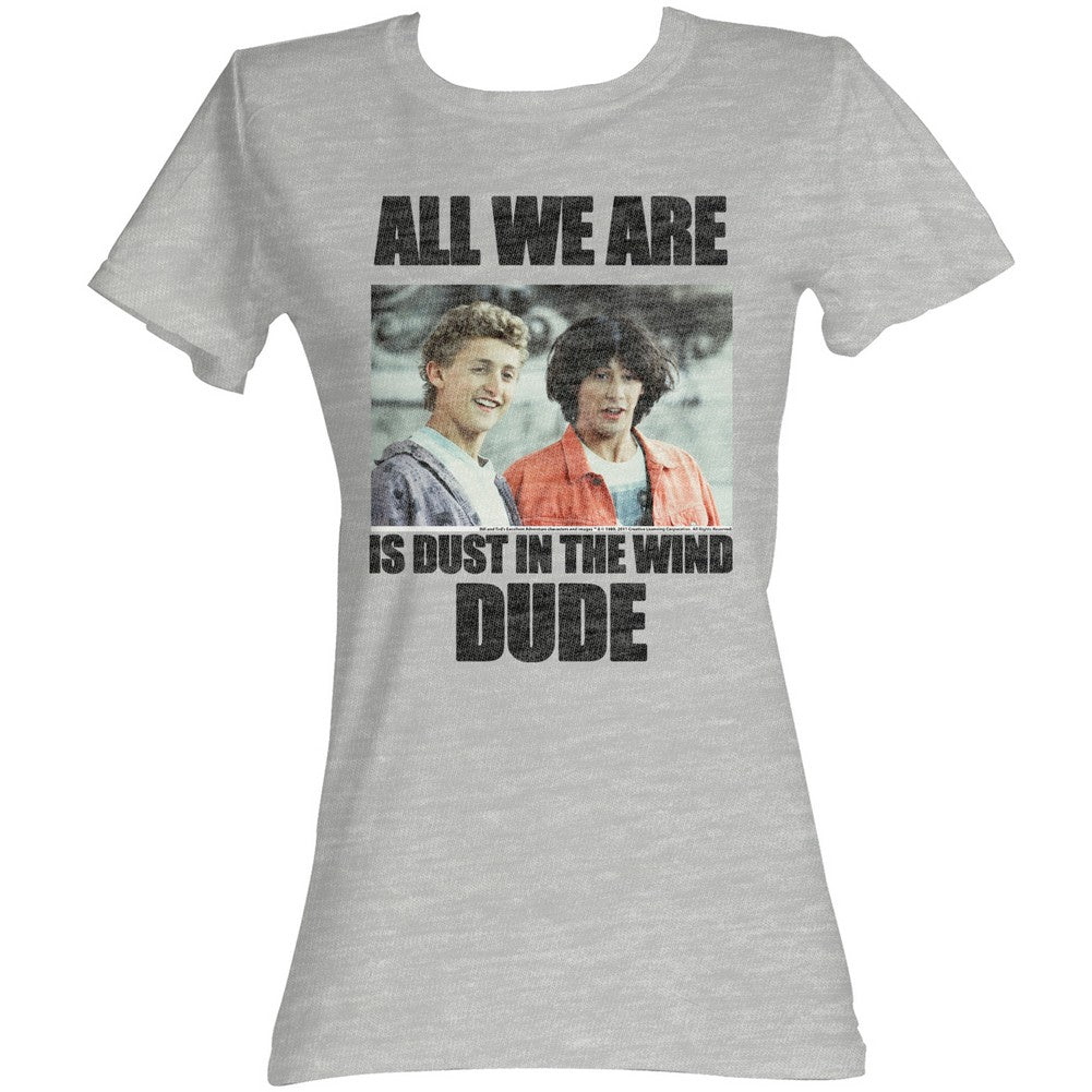 Bill Ted Juniors S S Dustin T. Wind Heather Gray Heather T-Shirts, Hoodie, Sweatshirt