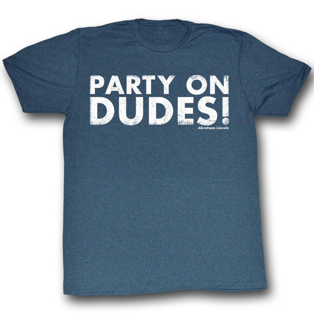 Bill And Ted Mens S/S T-Shirt - Par Tay! - Heather Navy Heather Hoodie, Sweatshirt | CiraTrend.com