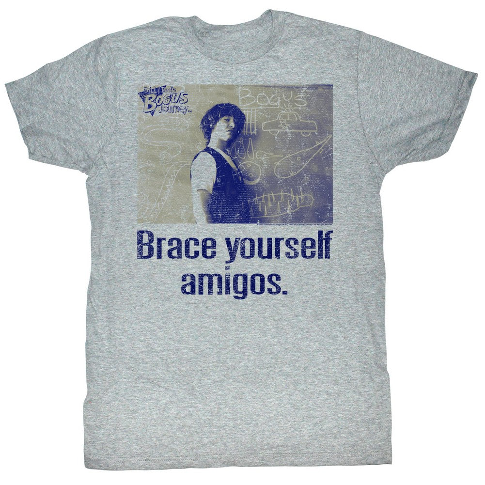 Bill Ted S S Brace Yourself Heather Gray Heather T-Shirts, Hoodie, Sweatshirt