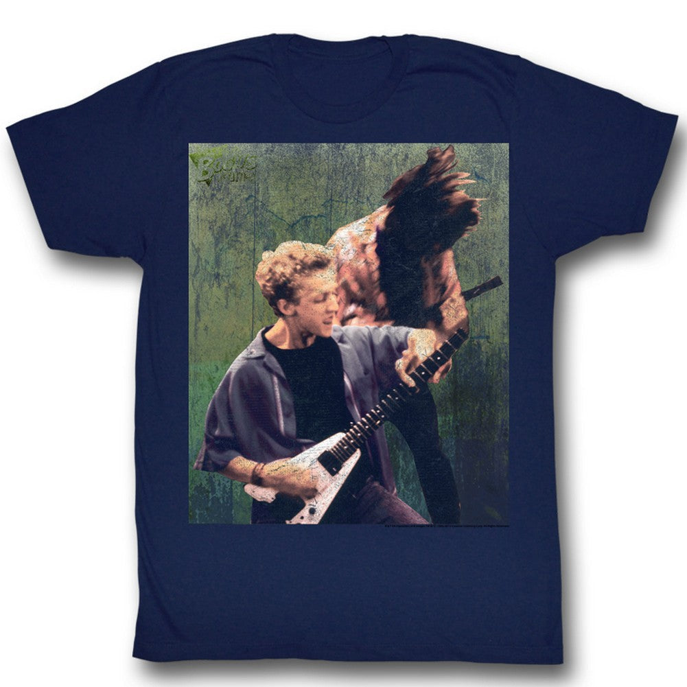 Bill And Ted Mens S/S T-Shirt - Rocking Stallyns - Solid Navy Hoodie, Sweatshirt | CiraTrend.com