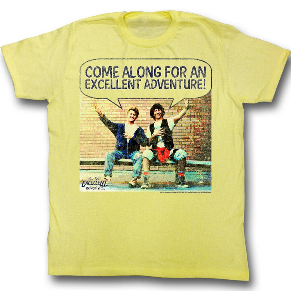 Bill Ted S S Come Along Heather Yellow Heather T-Shirts, Hoodie, Sweatshirt