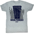 Bill And Ted Mens S/S T-Shirt - Wrong Phonebox - Heather Gray Heather Hoodie, Sweatshirt | CiraTrend.com