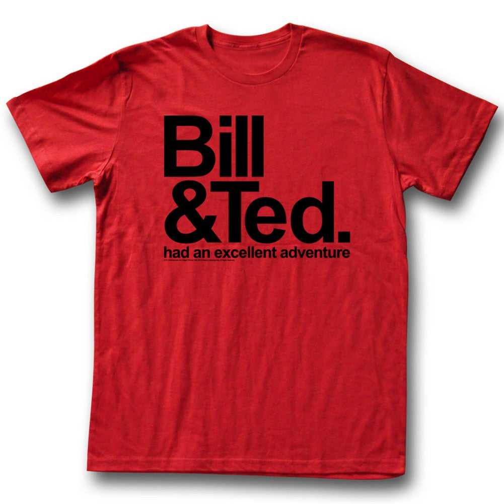 Bill Ted S S Bnt Solid Red T-Shirts, Hoodie, Sweatshirt