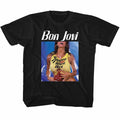 Bon Jovi Mens S/S T-Shirt - Bon Slippery - Solid Black Hoodie, Sweatshirt | CiraTrend.com