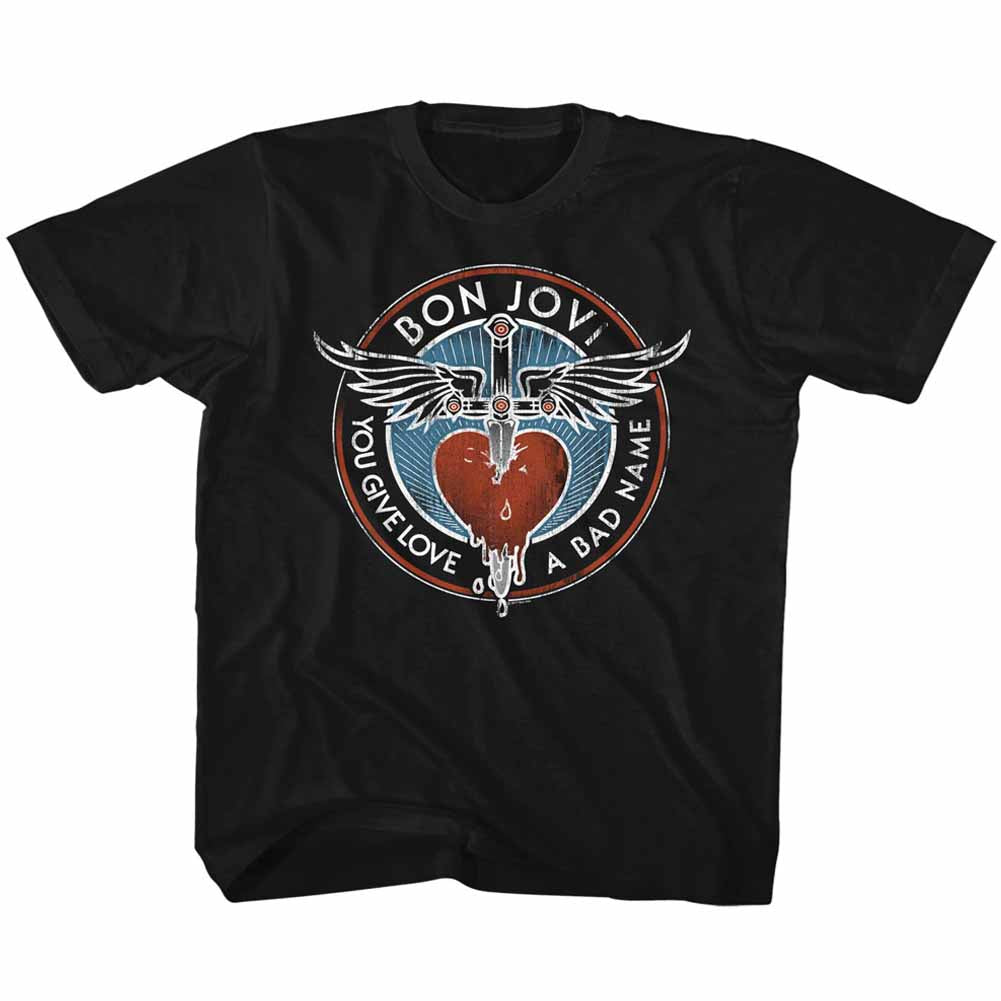 Bon Jovi Toddler S/S T-Shirt - Badname - Solid Black Hoodie, Sweatshirt | CiraTrend.com