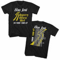 Bon Jovi Slippery When Wet Tour 1986-87 T-Shirt Hoodie, Sweatshirt | CiraTrend.com