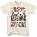 Bon Jovi Mens S/S T-Shirt - Dead Or Alive - Solid Natural Hoodie, Sweatshirt | CiraTrend.com