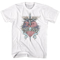 Bon Jovi Mens S/S T-Shirt - Pierced - Solid White Hoodie, Sweatshirt | CiraTrend.com