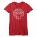 Bon Jovi Girls Juniors S/S T-Shirt - Bad Name - Solid Red Hoodie, Sweatshirt | CiraTrend.com
