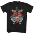 Bon Jovi Mens S/S T-Shirt - Heart - Solid Black Hoodie, Sweatshirt | CiraTrend.com