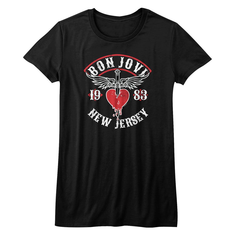 Bon Jovi NJ38 Official Ladies T-Shirt Hoodie, Sweatshirt | CiraTrend.com