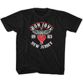 Bon Jovi Youth S/S T-Shirt - Nj38 - Solid Black Hoodie, Sweatshirt | CiraTrend.com