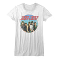 Bon Jovi Girls Juniors S/S T-Shirt - Vintage Band Shot - Solid White Hoodie, Sweatshirt | CiraTrend.com