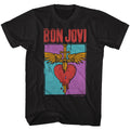 Bon Jovi Mens S/S T-Shirt - Heart And Dagger - Solid Black Hoodie, Sweatshirt | CiraTrend.com