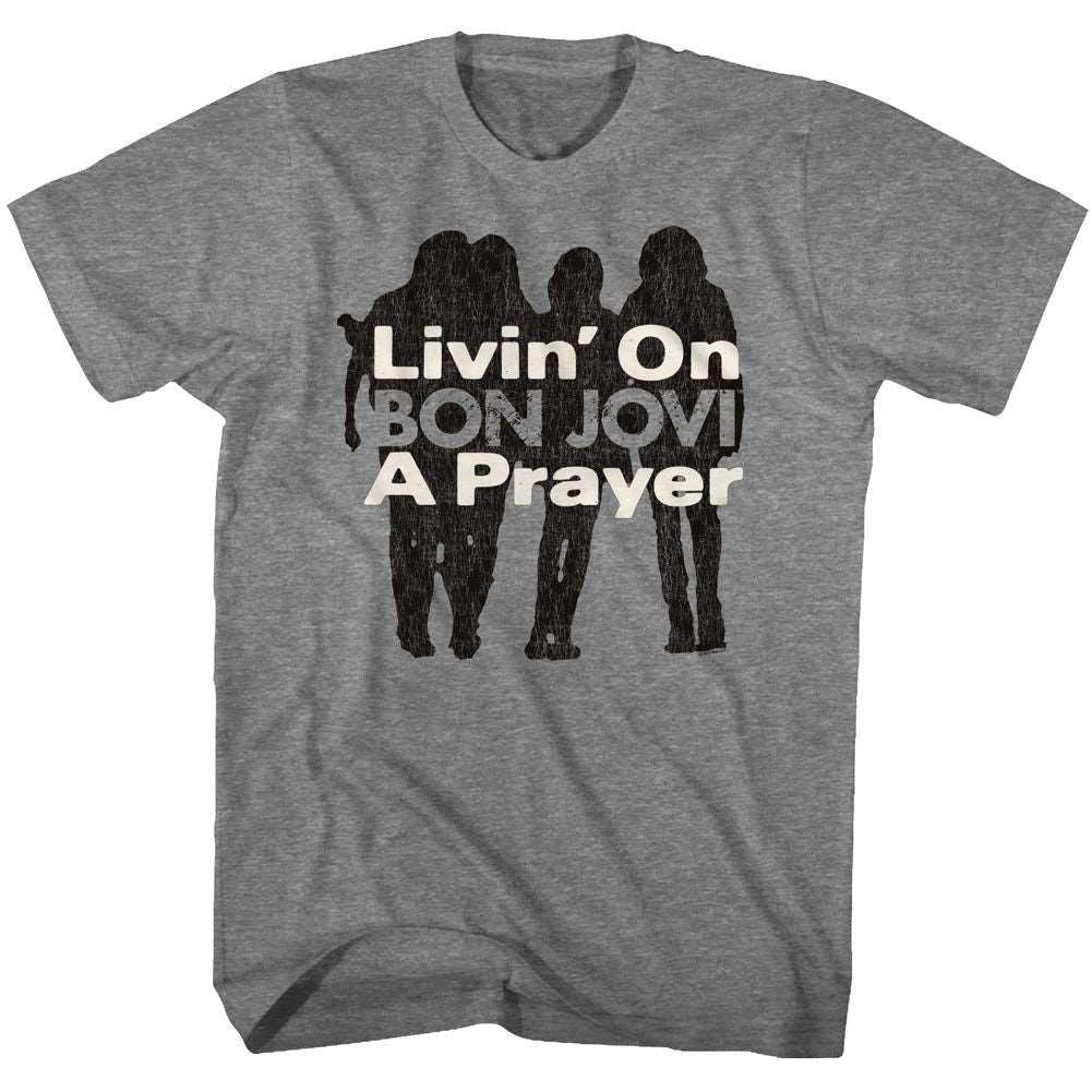 Bon Jovi Livin' On A Prayer Official Heather T-Shirt Hoodie, Sweatshirt | CiraTrend.com