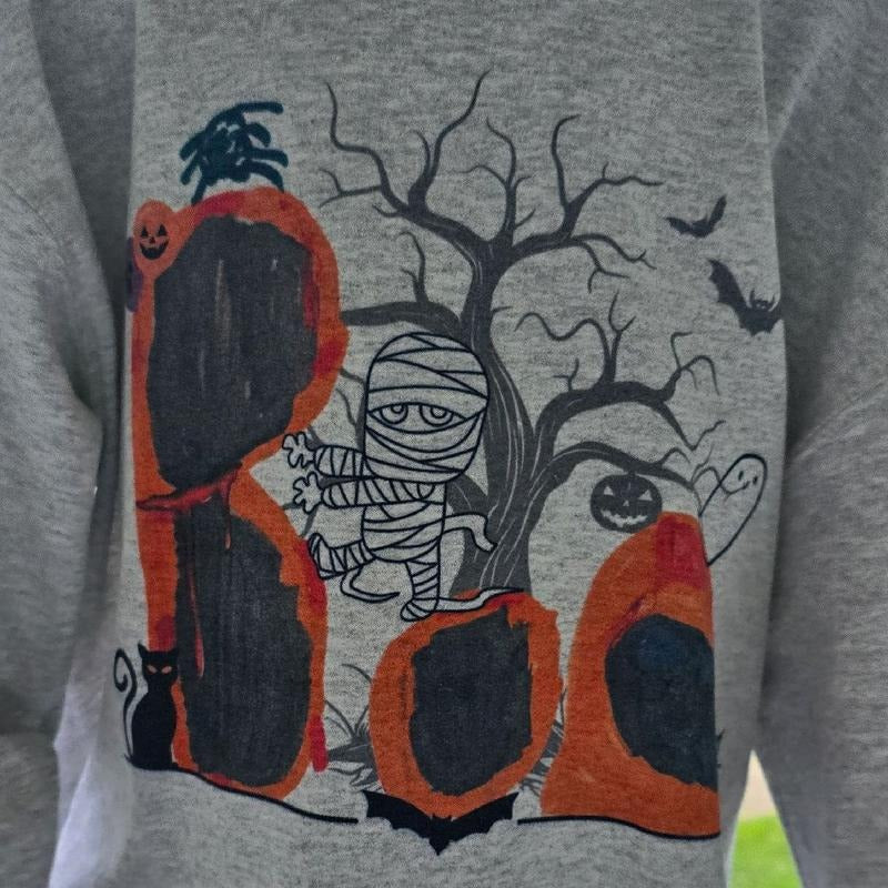 BOO Spooky Tee or Sweatshirt ( design explained in video ) Hoodie | CiraTrend.com