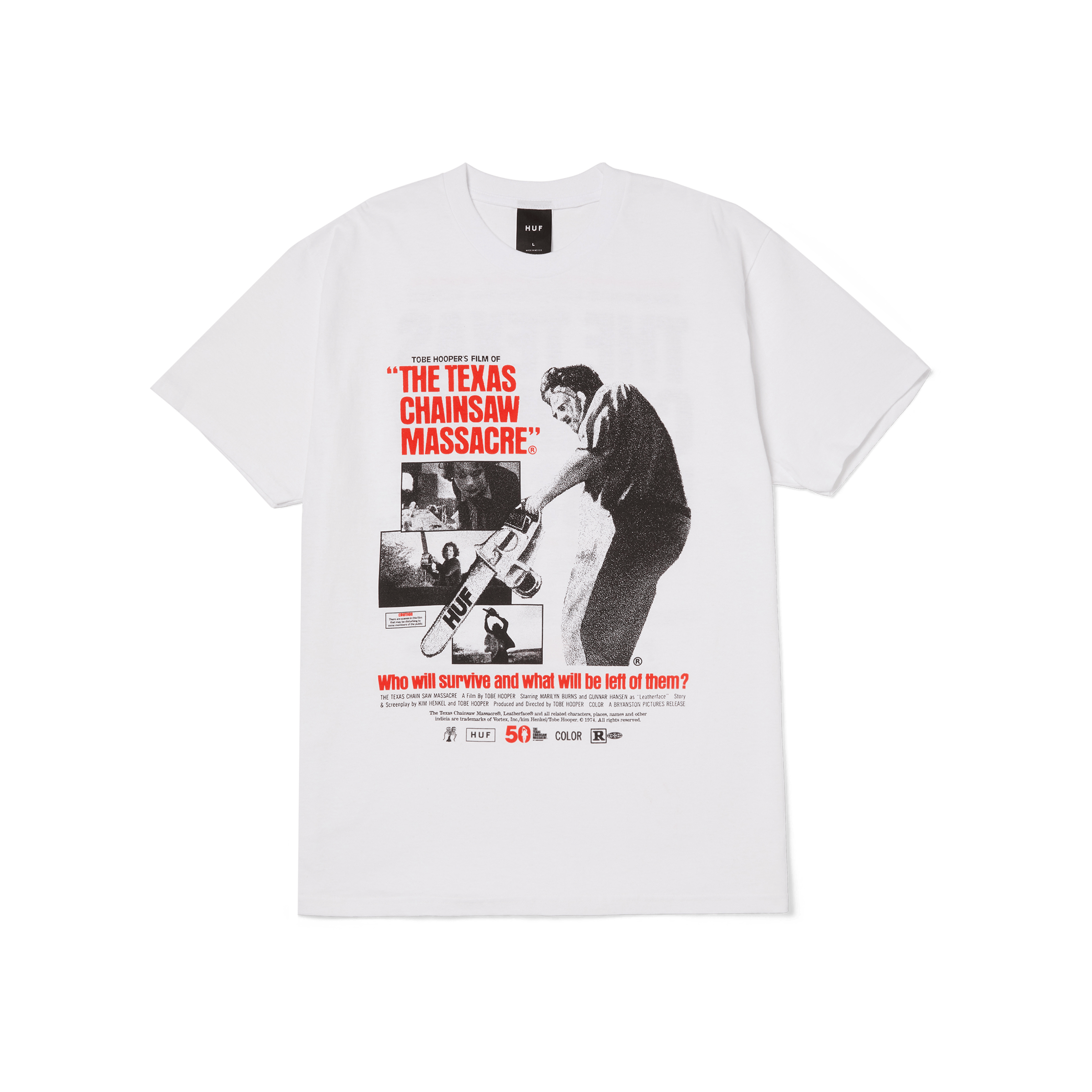 HUF x The Texas Chainsaw Massacre Box Office T-Shirt Hoodie, Sweatshirt | CiraTrend.com (Image 1)