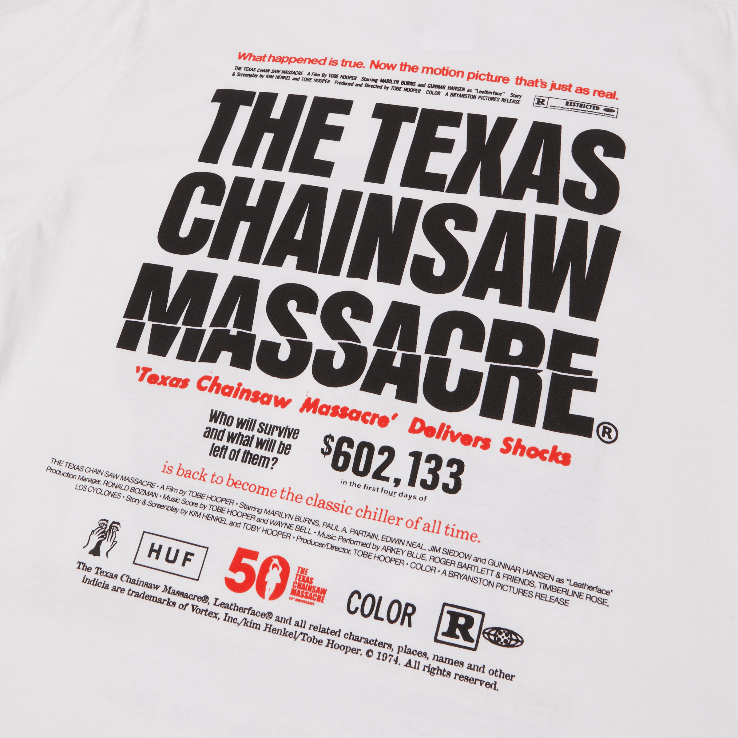 HUF x The Texas Chainsaw Massacre Box Office T-Shirt Hoodie, Sweatshirt | CiraTrend.com (Image 4)
