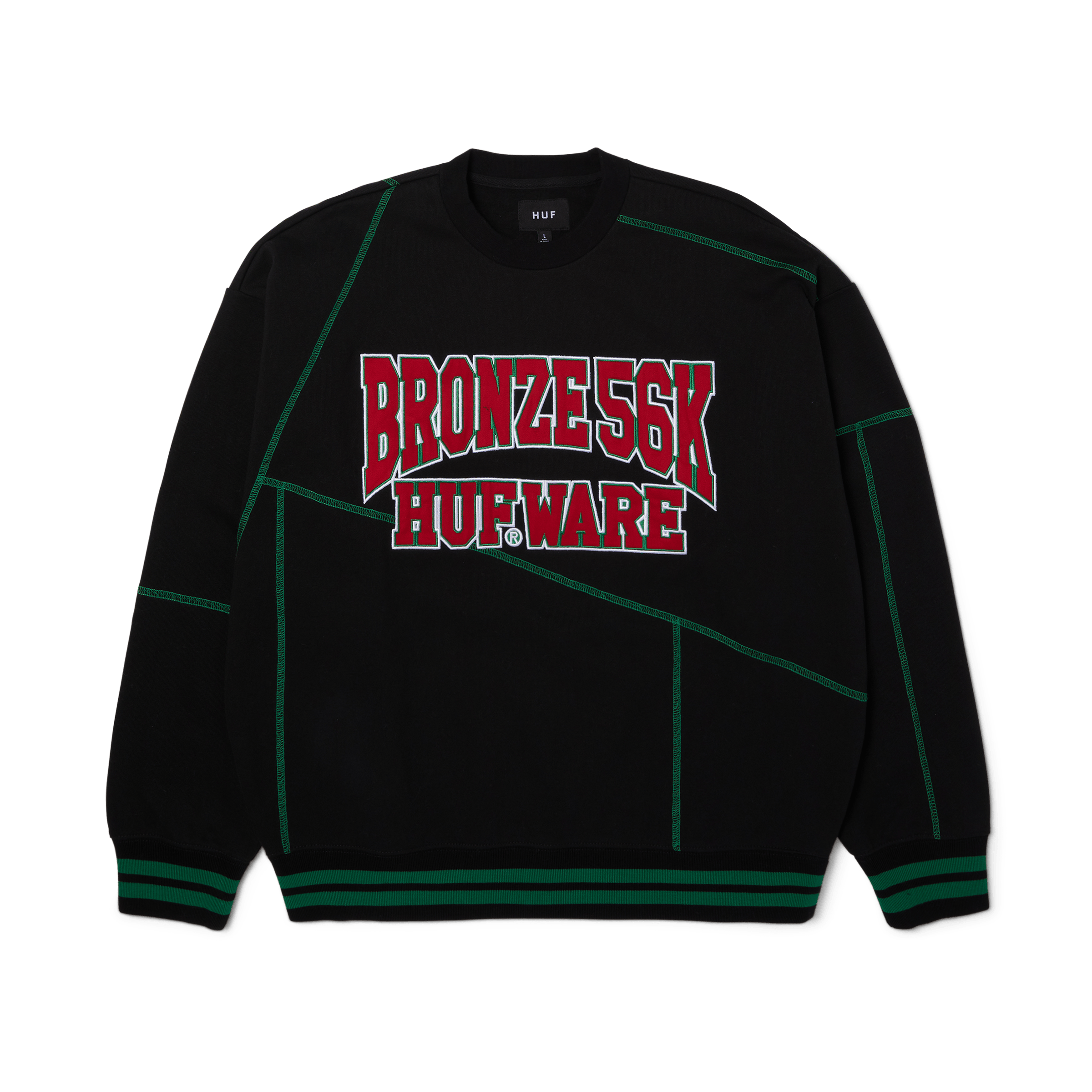 HUF x Bronze56K Hufware Crewneck Sweatshirt T-Shirts, Hoodie | CiraTrend.com (Image 1)