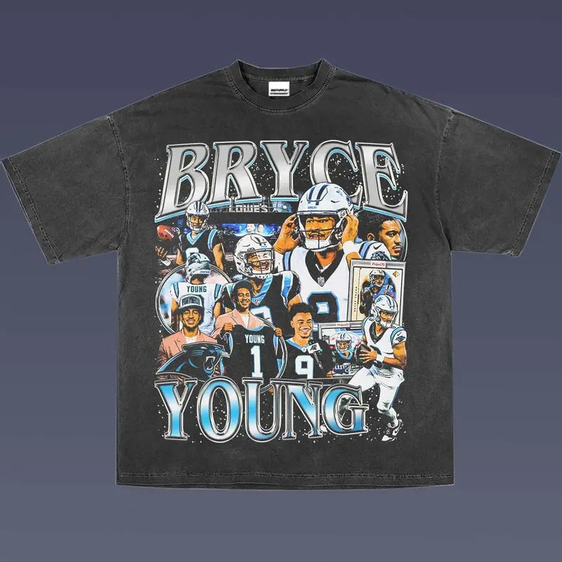 BRYCE YOUNG 1.0 VINTAGE TEE | AMERICAN FOOTBALL | GIFT FOR FAN Hoodie, Sweatshirt | CiraTrend.com