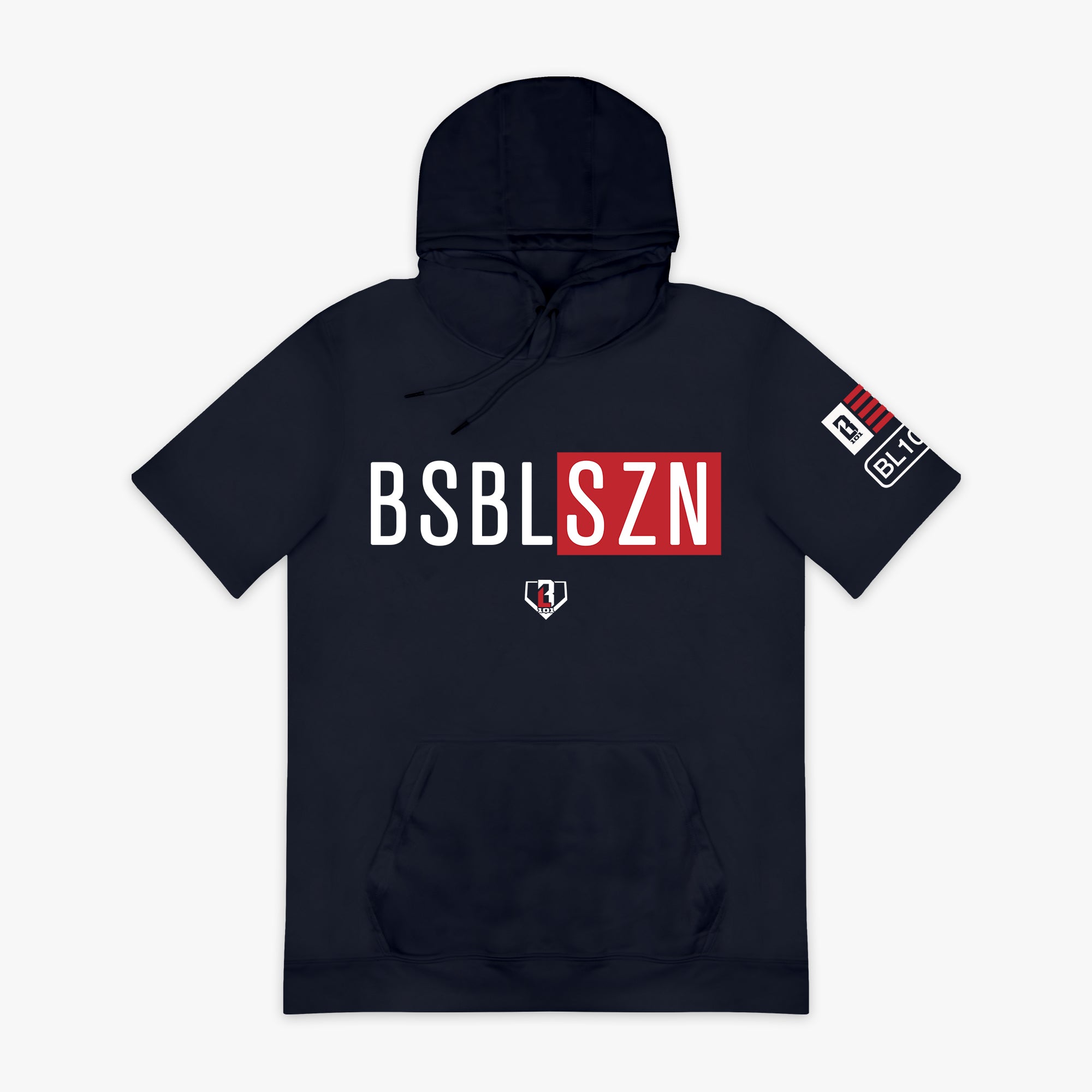 BSBL-SZN Short Sleeve Hoodie V2 - Navy