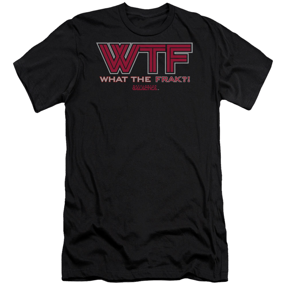 Battlestar Galactica Wtf - Men's Premium Slim Fit T-Shirt Hoodie, Sweatshirt | CiraTrend.com
