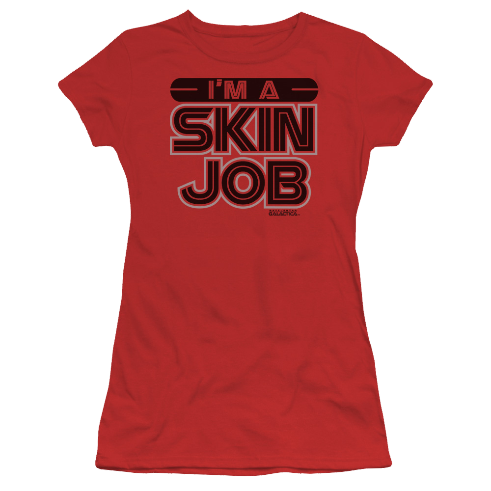 Battlestar Galactica Im A Skin Job - Juniors T-Shirt Hoodie, Sweatshirt | CiraTrend.com