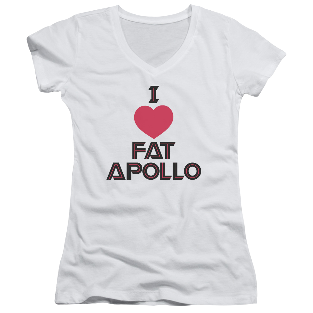 Battlestar Galactica I Heart Fat Apollo - Juniors V-Neck T-Shirt Hoodie, Sweatshirt | CiraTrend.com