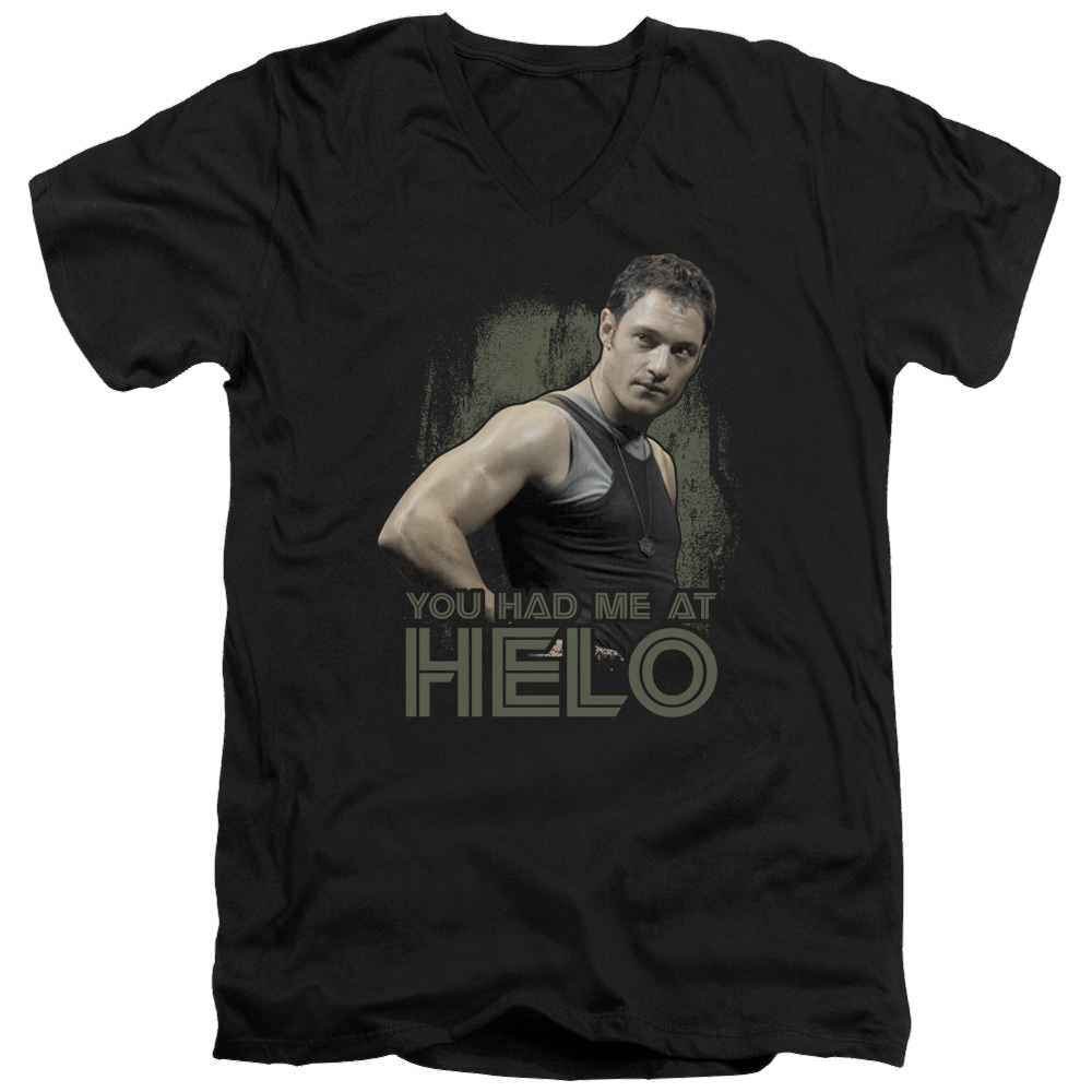 Battlestar Galactica Had Me At Helo - Men's V-Neck T-Shirt Hoodie, Sweatshirt | CiraTrend.com