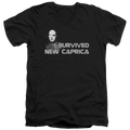 Battlestar Galactica I Survived New Caprica - Men's V-Neck T-Shirt Hoodie, Sweatshirt | CiraTrend.com