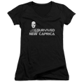 Battlestar Galactica I Survived New Caprica - Juniors V-Neck T-Shirt Hoodie, Sweatshirt | CiraTrend.com