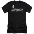 Battlestar Galactica I Survived New Caprica - Men's Premium Slim Fit T-Shirt Hoodie, Sweatshirt | CiraTrend.com